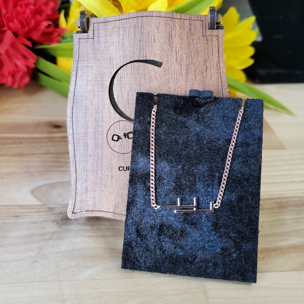 Initial Anklet / Bracelet Rose Gold